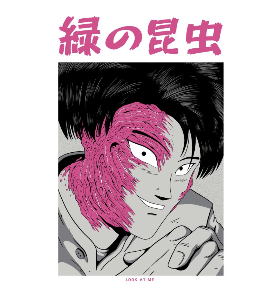 Japán horror stílus Póló