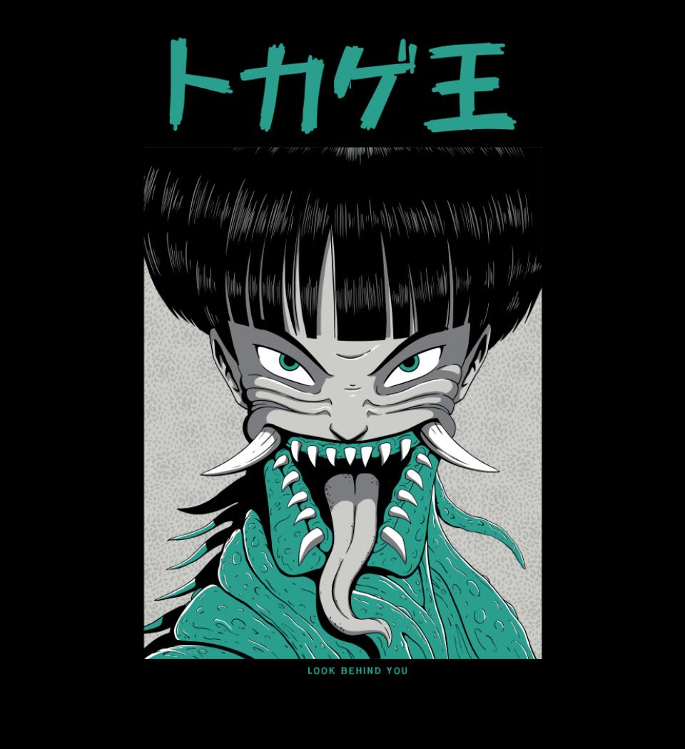 Japán horror stílus Póló