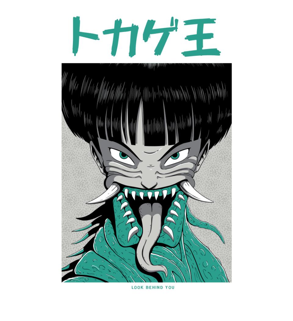 Japán horror stílus Póló