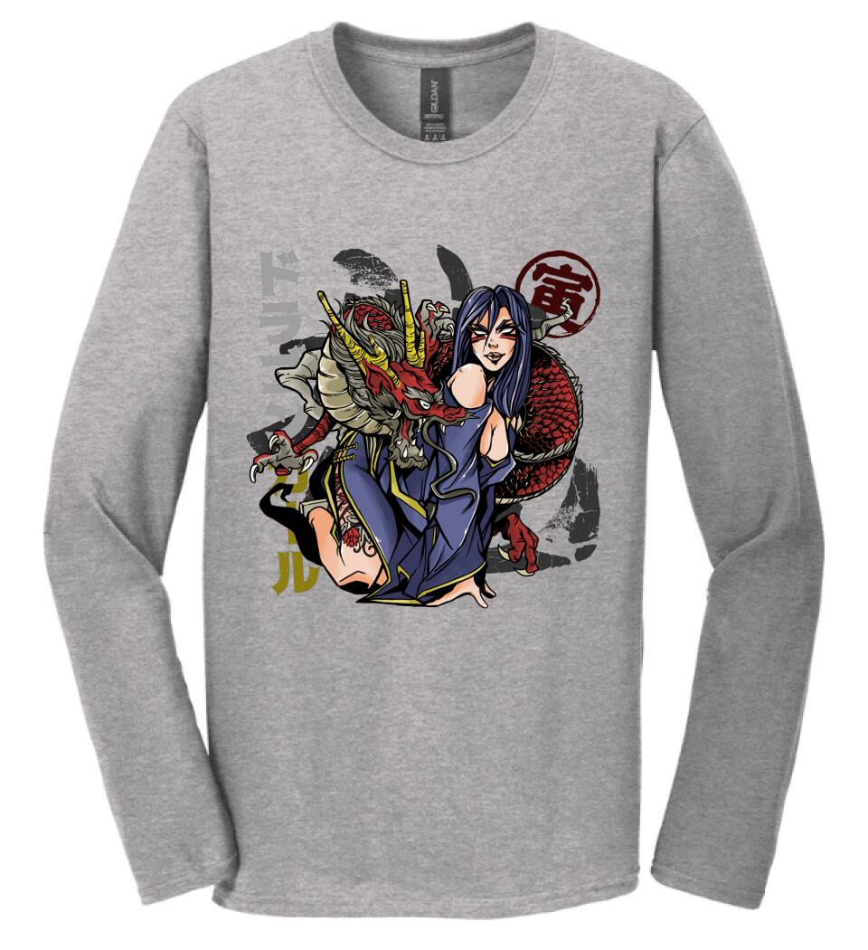 Sexy Anime Dragon Girl Póló