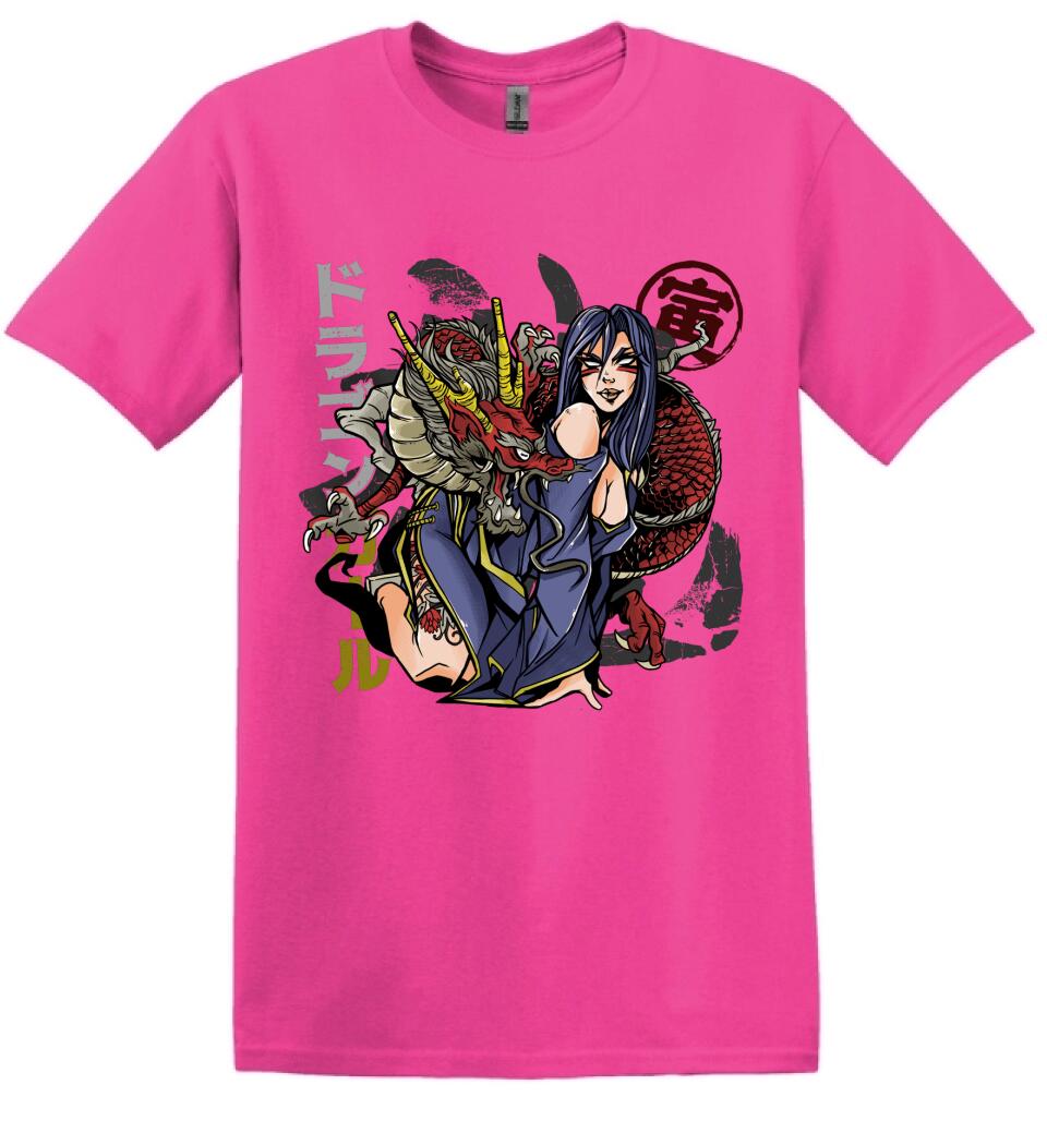 Sexy Anime Dragon Girl Póló