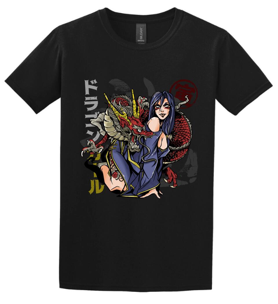 Sexy Anime Dragon Girl Póló