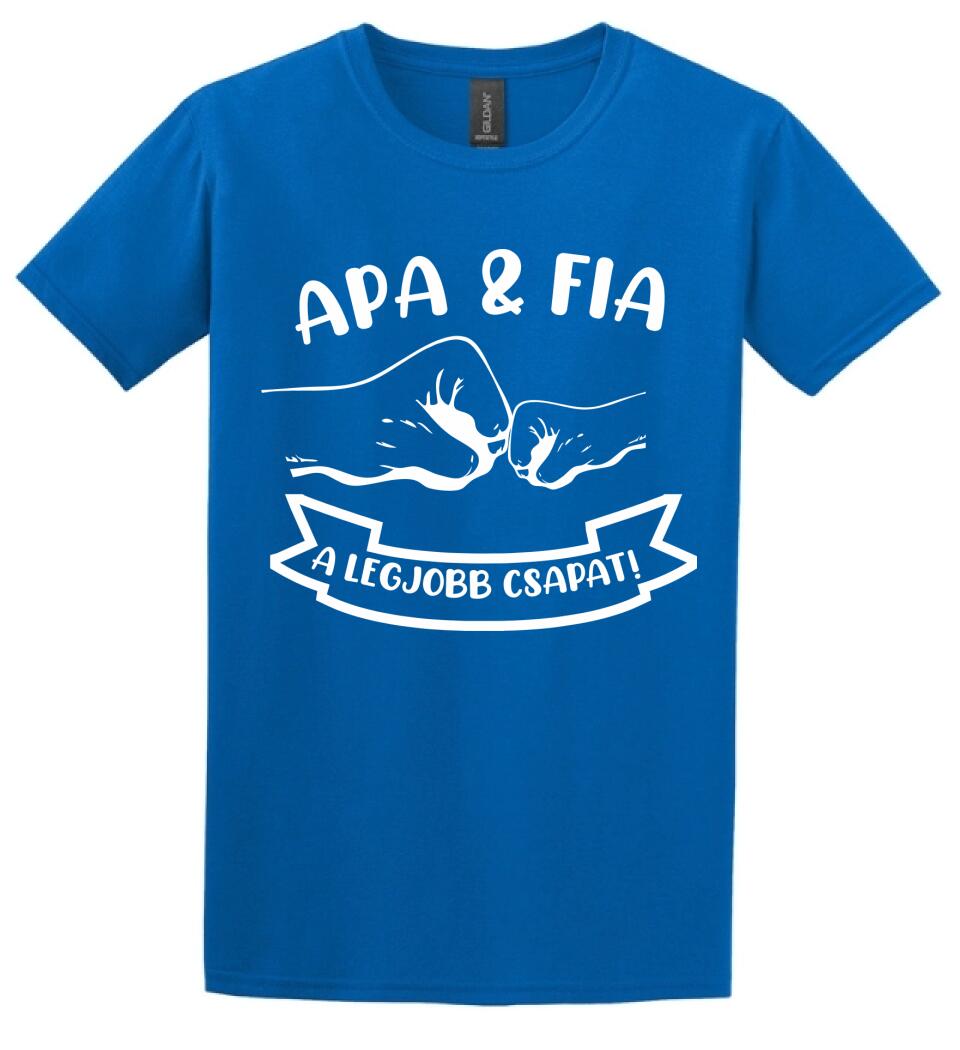 Apa Fia a legjobb csapat Páros pólós minta