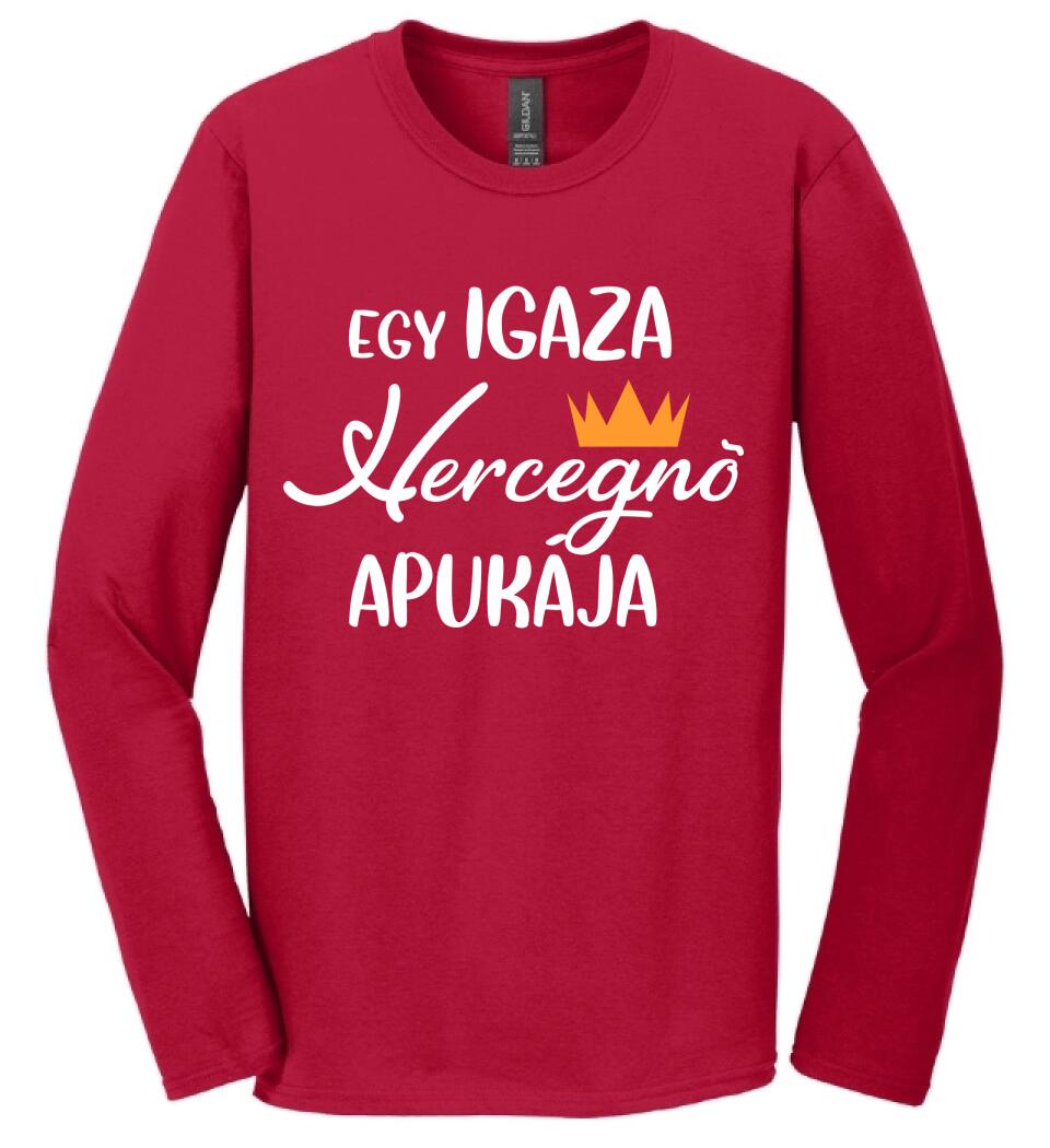 Egy igazi hercegnő apukája Páros pólós minta