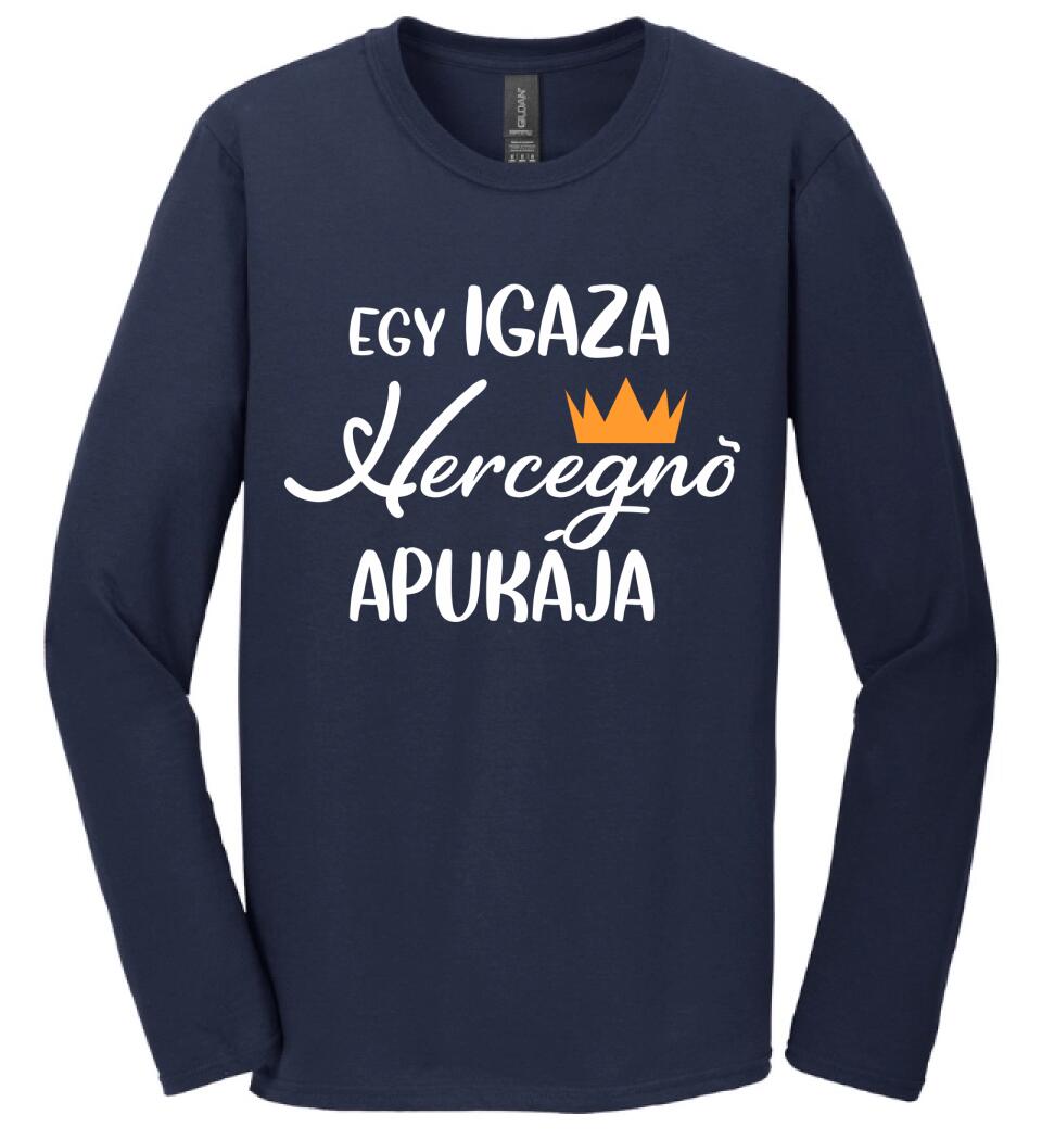 Egy igazi hercegnő apukája Páros pólós minta