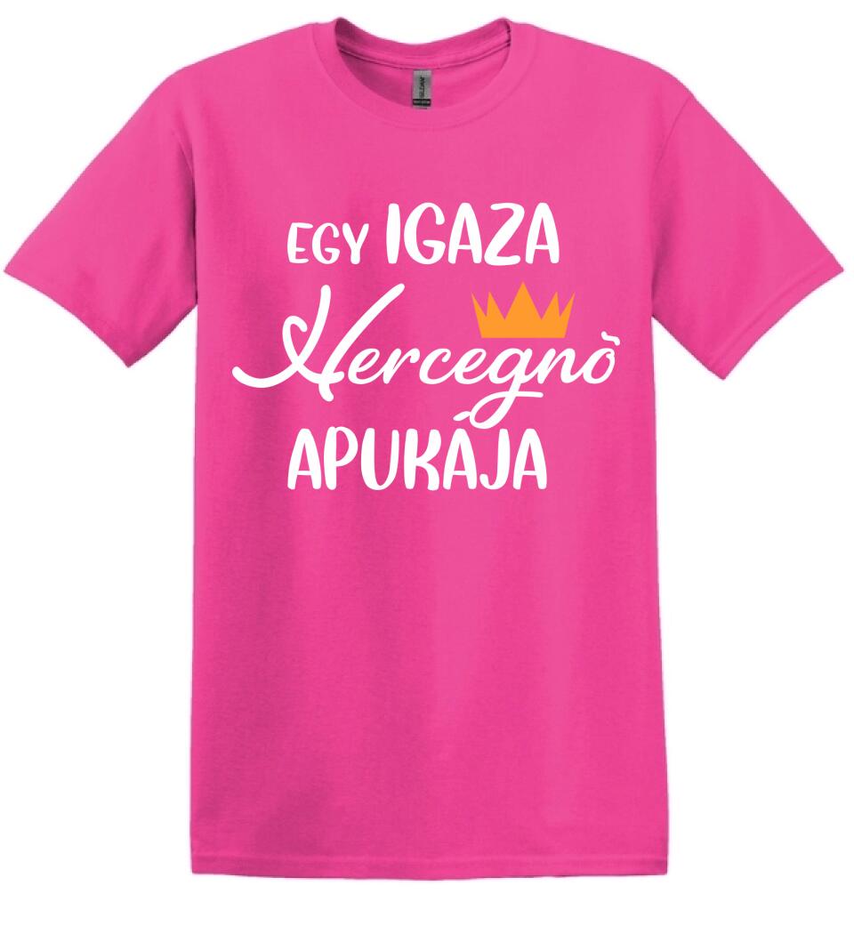 Egy igazi hercegnő apukája Páros pólós minta