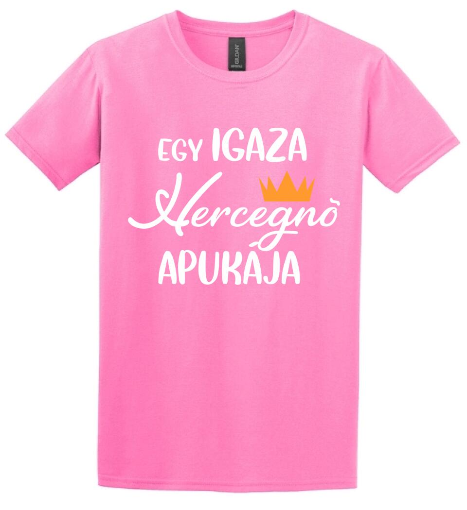 Egy igazi hercegnő apukája Páros pólós minta