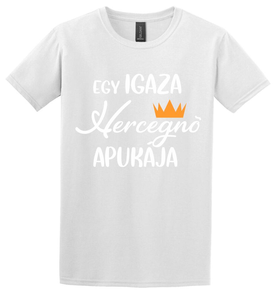 Egy igazi hercegnő apukája Páros pólós minta