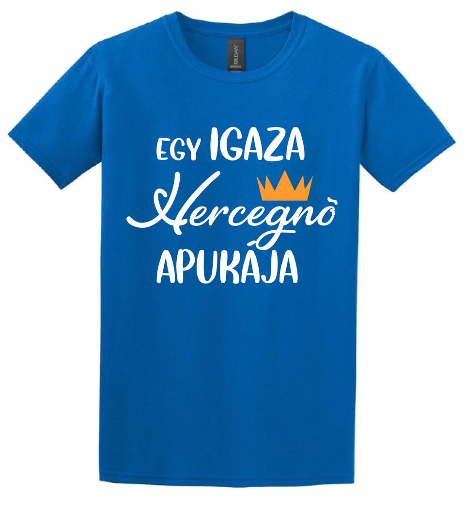 Egy igazi hercegnő apukája Páros pólós minta