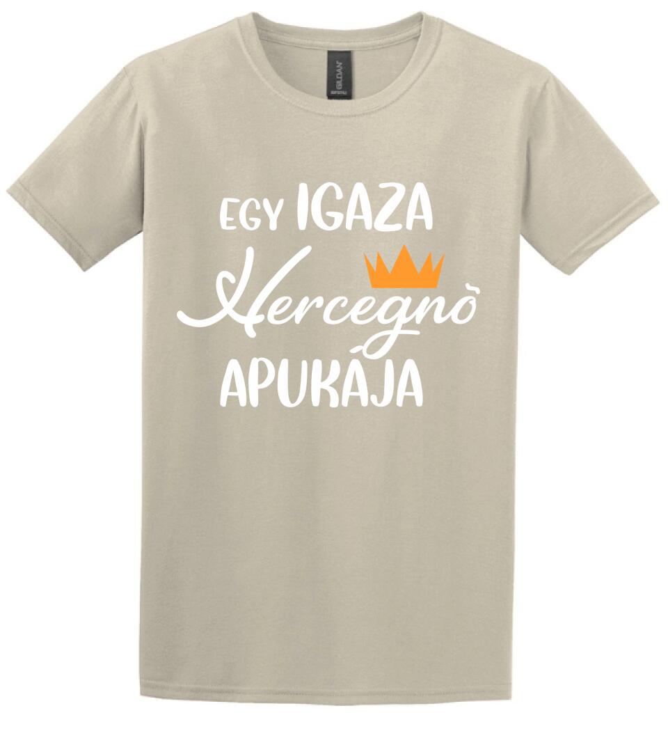 Egy igazi hercegnő apukája Páros pólós minta