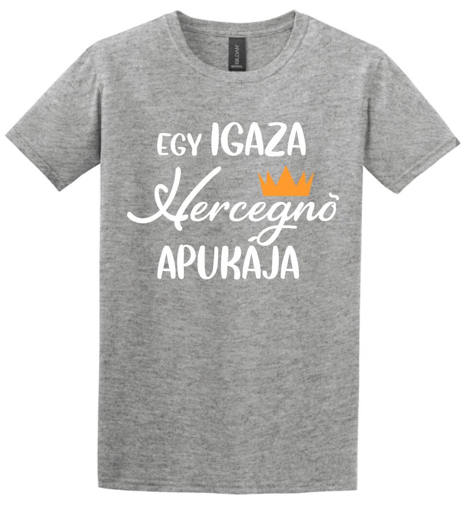 Egy igazi hercegnő apukája Páros pólós minta