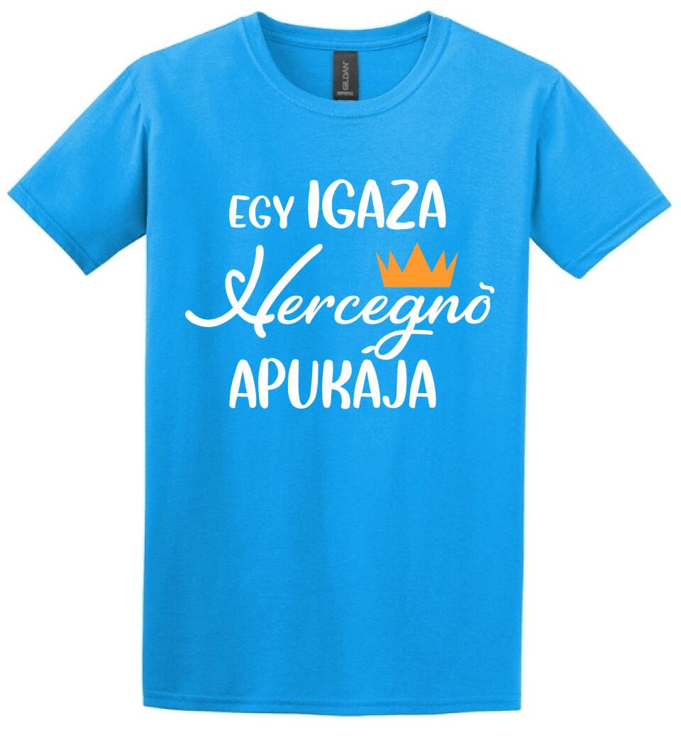 Egy igazi hercegnő apukája Páros pólós minta