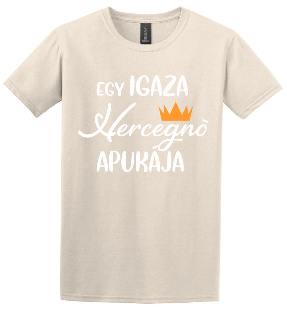 Egy igazi hercegnő apukája Páros pólós minta