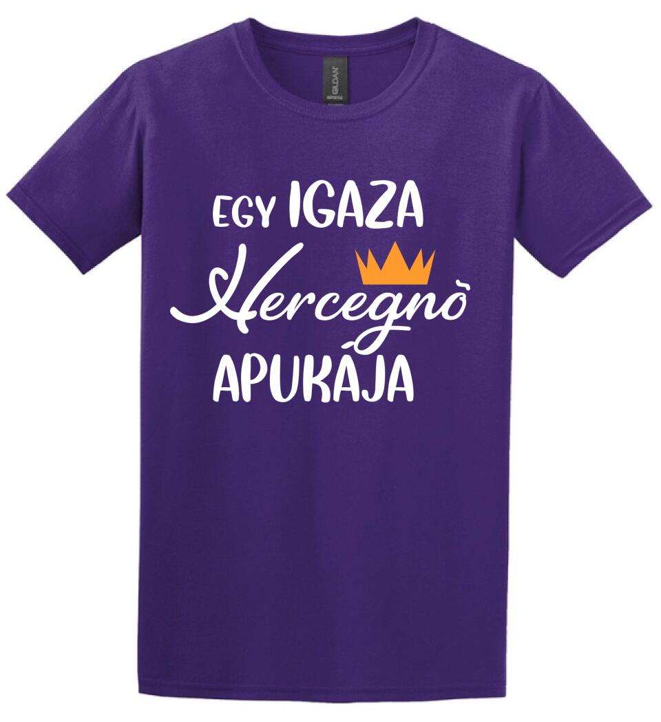 Egy igazi hercegnő apukája Páros pólós minta