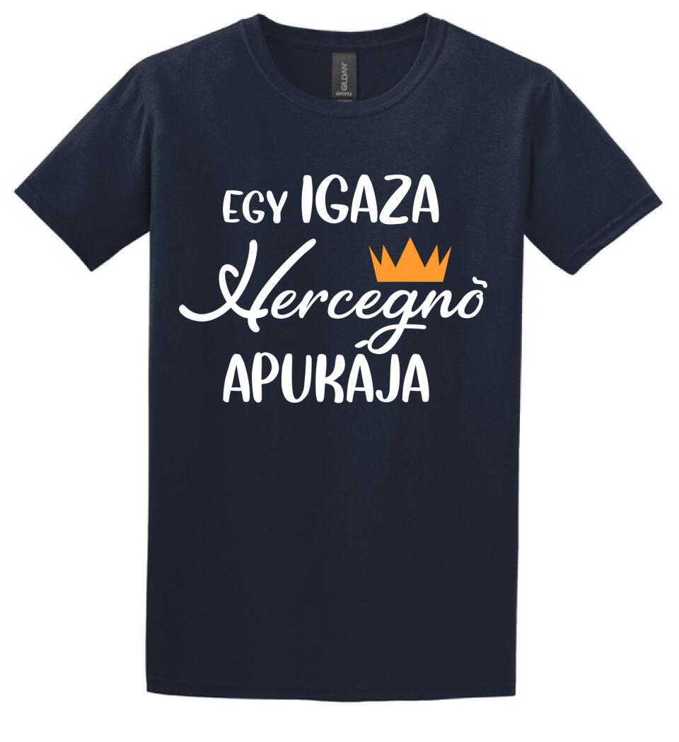 Egy igazi hercegnő apukája Páros pólós minta