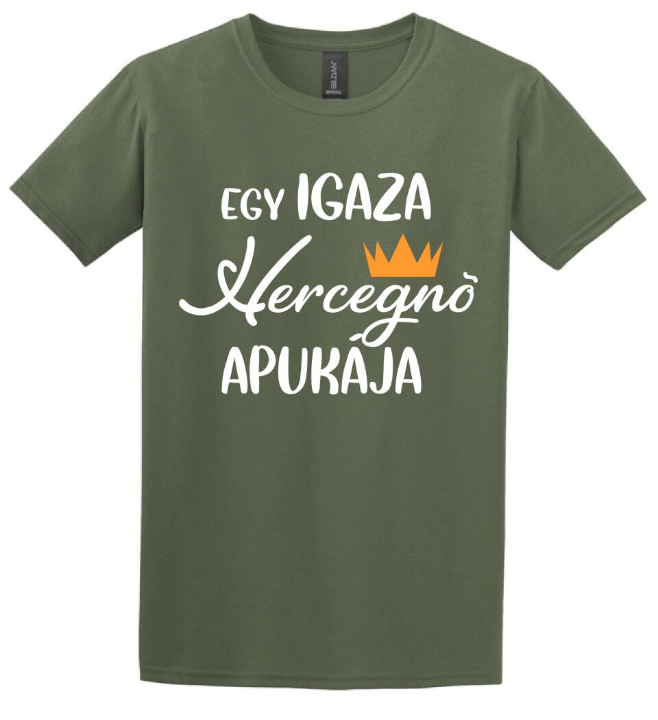 Egy igazi hercegnő apukája Páros pólós minta