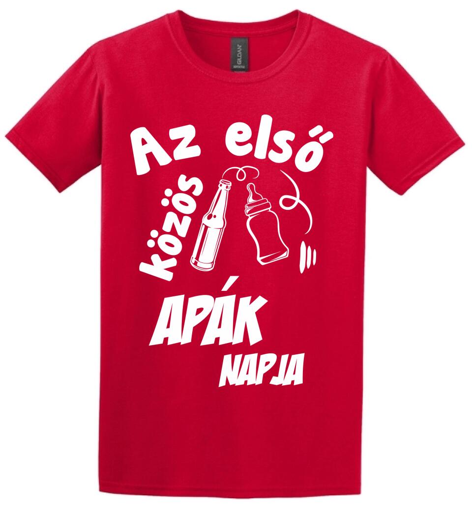 Az első közös apák napja Páros pólós minta