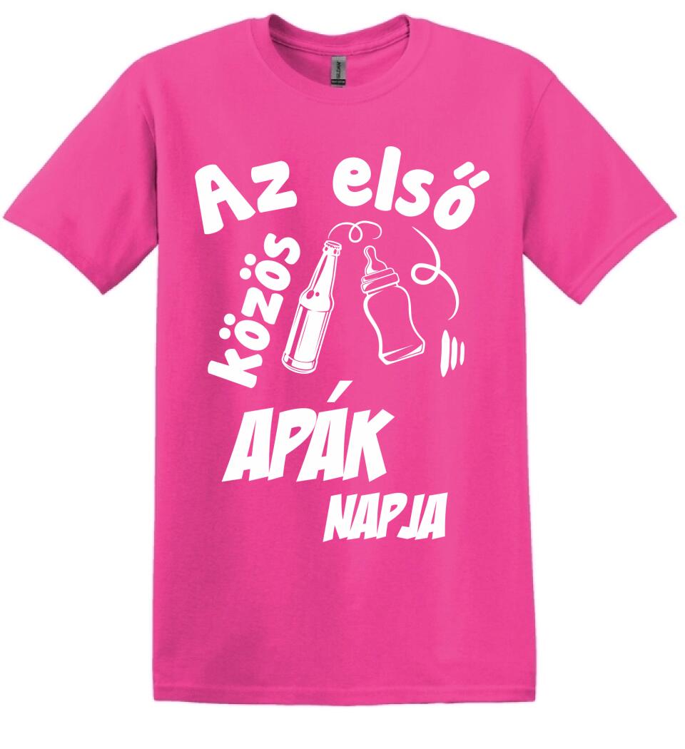 Az első közös apák napja Páros pólós minta