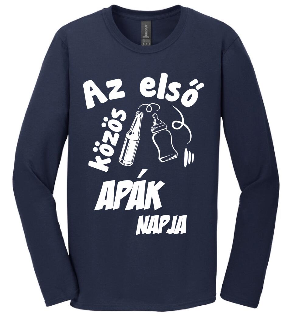 Az első közös apák napja Páros pólós minta
