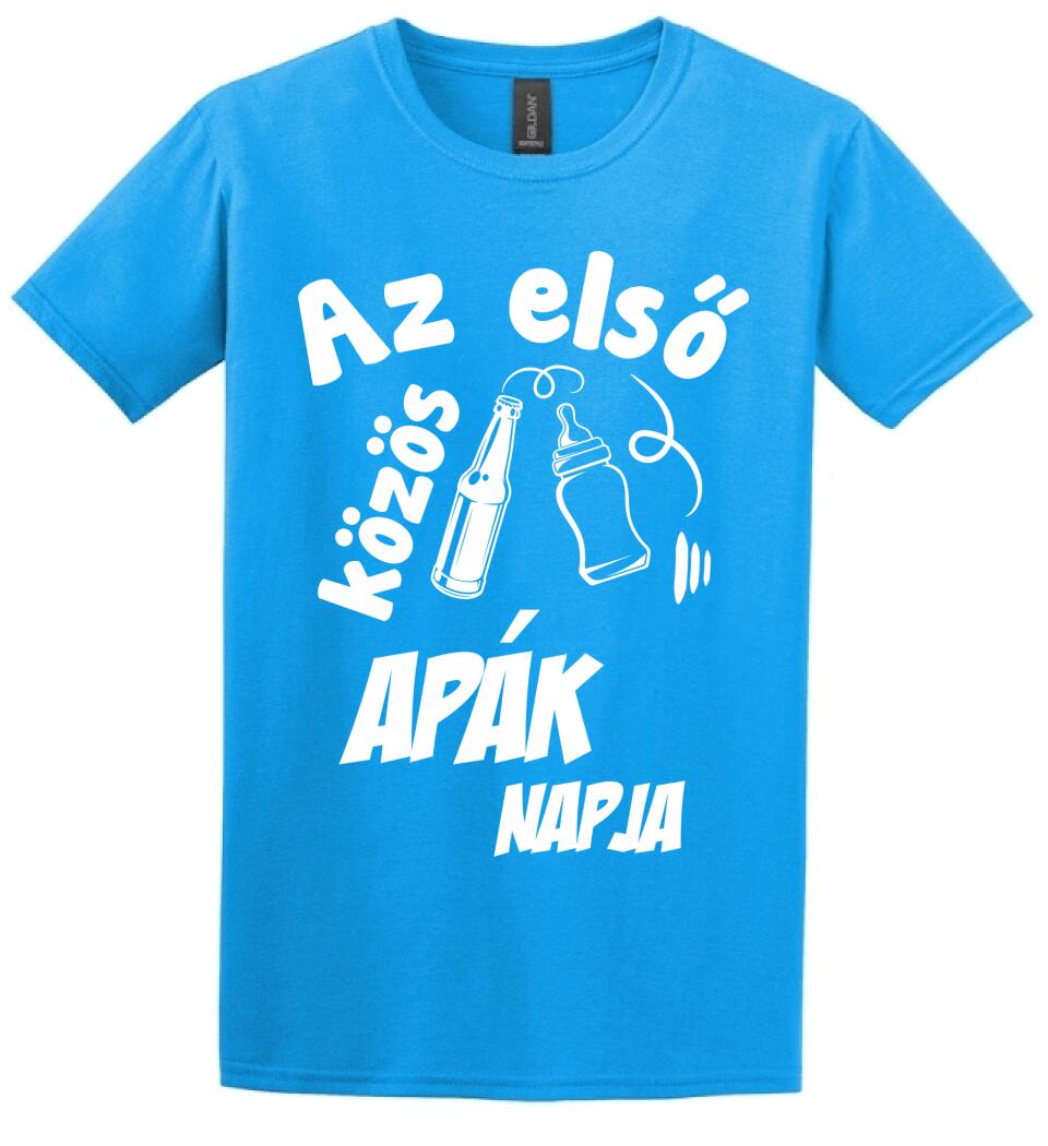 Az első közös apák napja Páros pólós minta