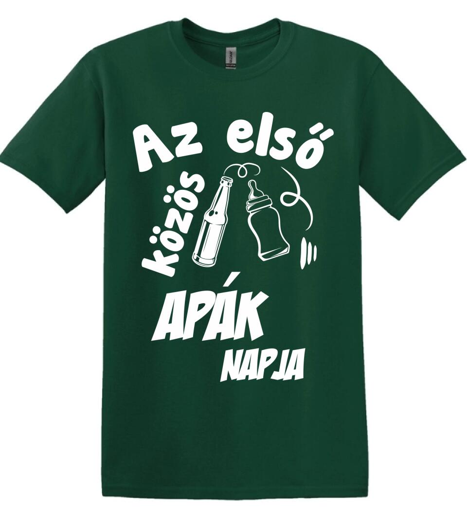 Az első közös apák napja Páros pólós minta