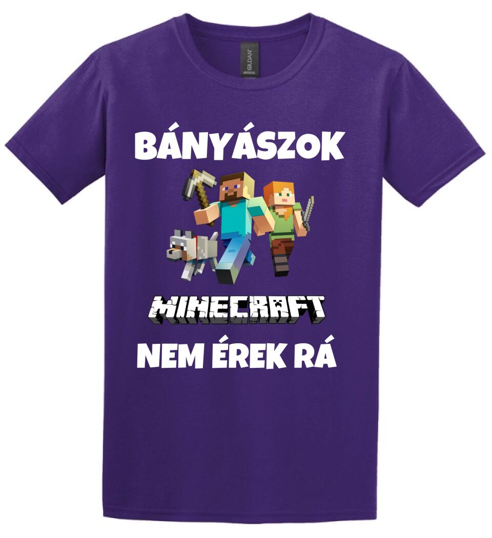 BÁNYÁSZOK MINECRAFT Póló
