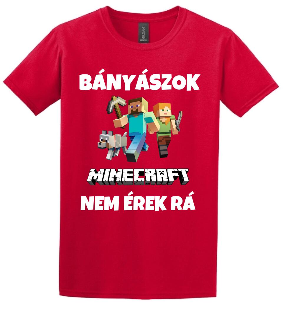 BÁNYÁSZOK MINECRAFT Póló