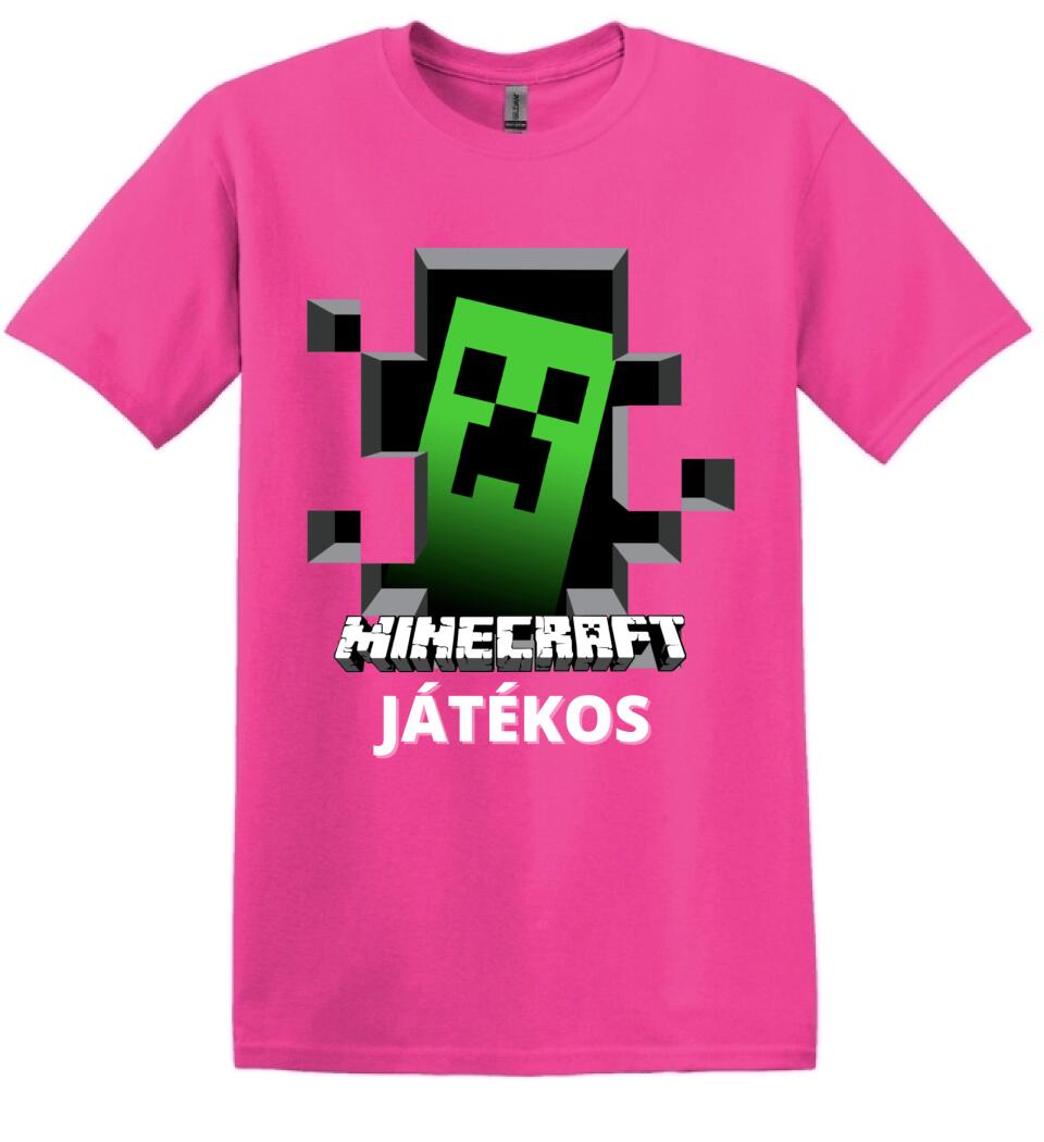 MINECRAFT JÁTÉKOS Póló