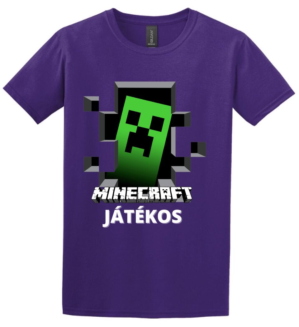 MINECRAFT JÁTÉKOS Póló