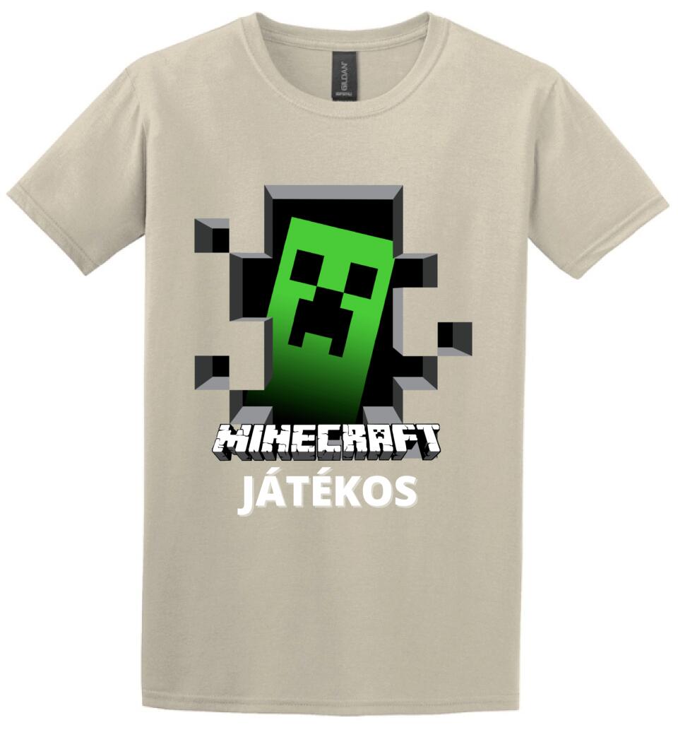 MINECRAFT JÁTÉKOS Póló