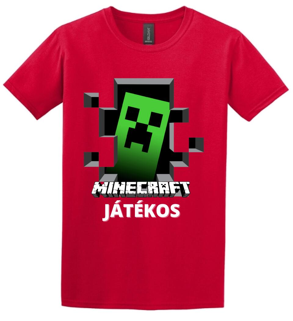 MINECRAFT JÁTÉKOS Póló