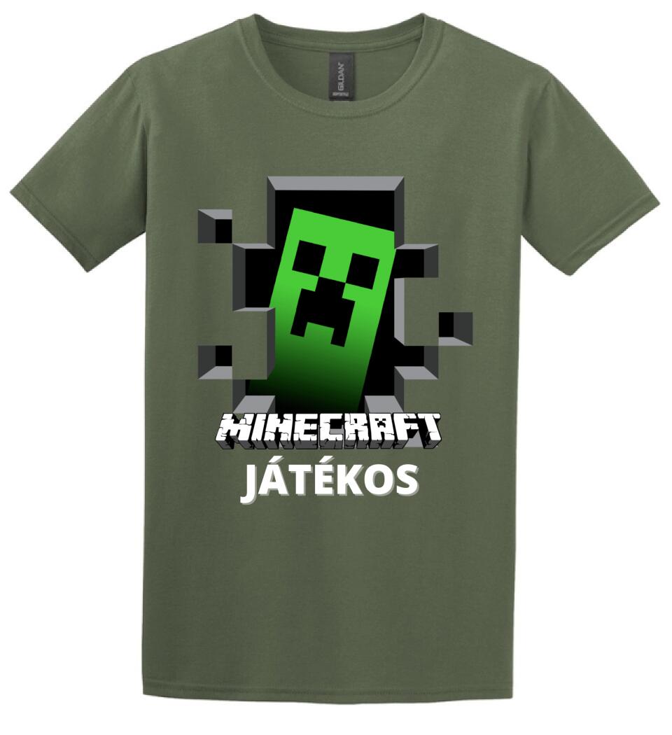 MINECRAFT JÁTÉKOS Póló