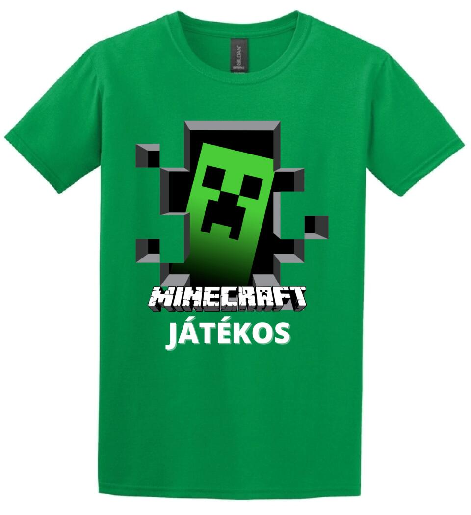 MINECRAFT JÁTÉKOS Póló