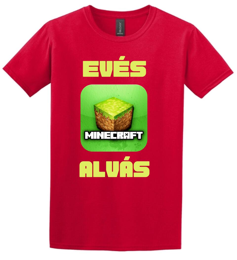 EVÉS MINECRAFT ALVÁS Póló
