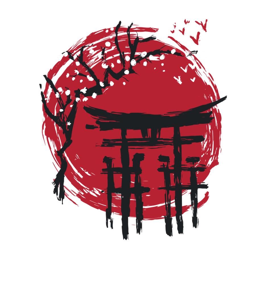 Japanese Arch Ink Póló