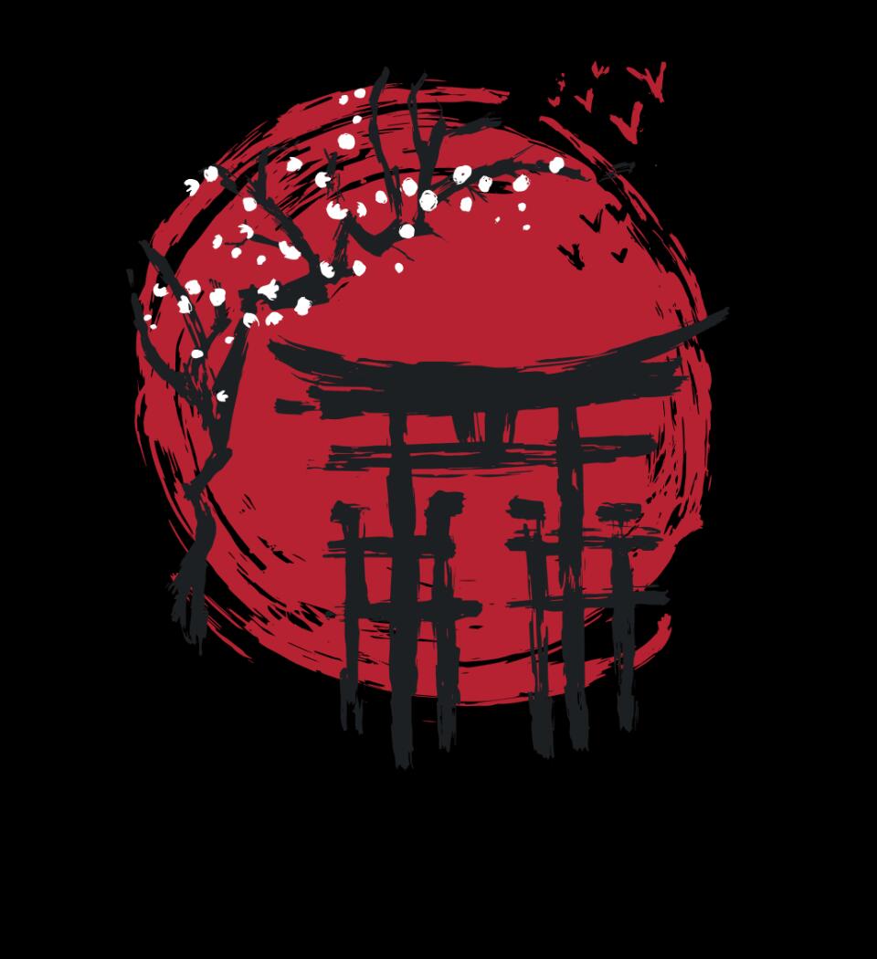 Japanese Arch Ink Póló