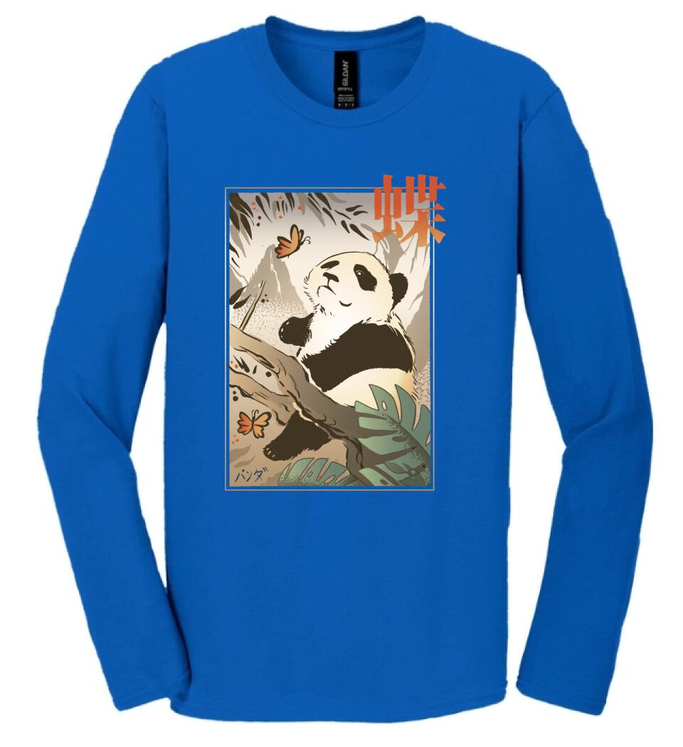 Panda Butterfly Japanese Póló