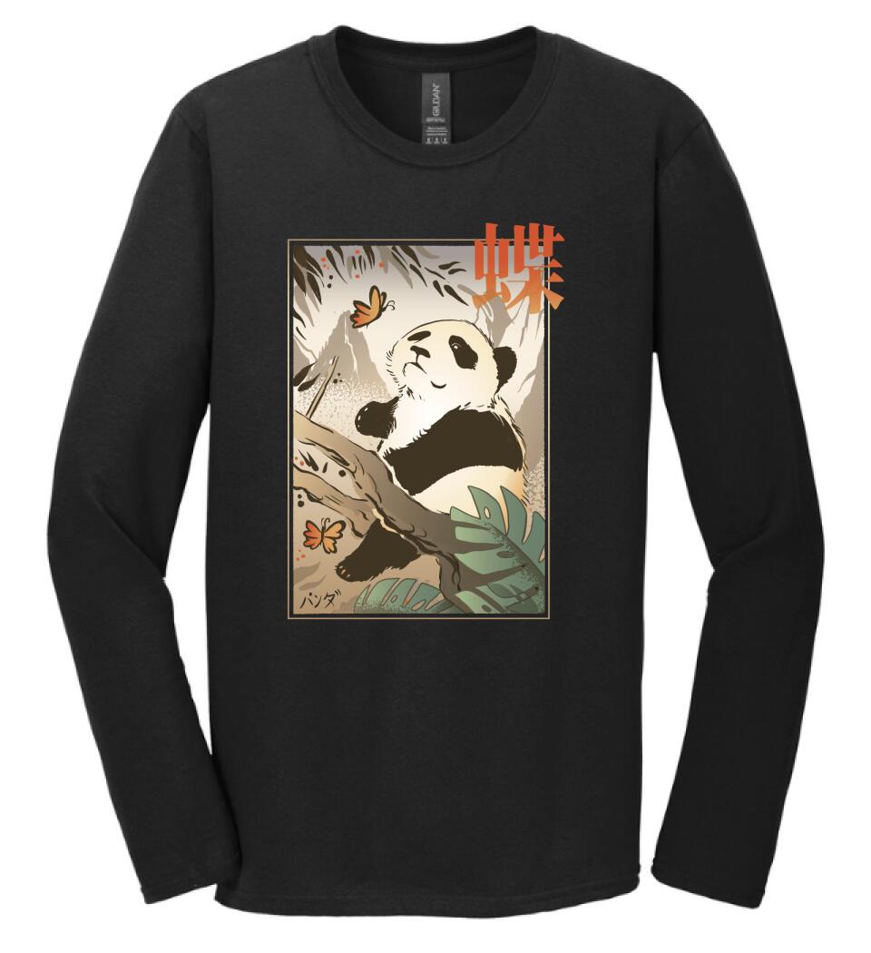 Panda Butterfly Japanese Póló