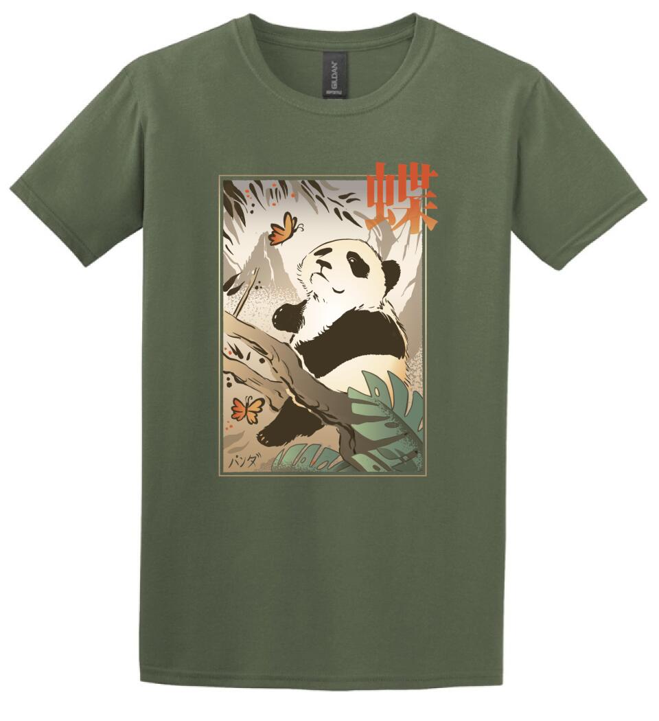 Panda Butterfly Japanese Póló