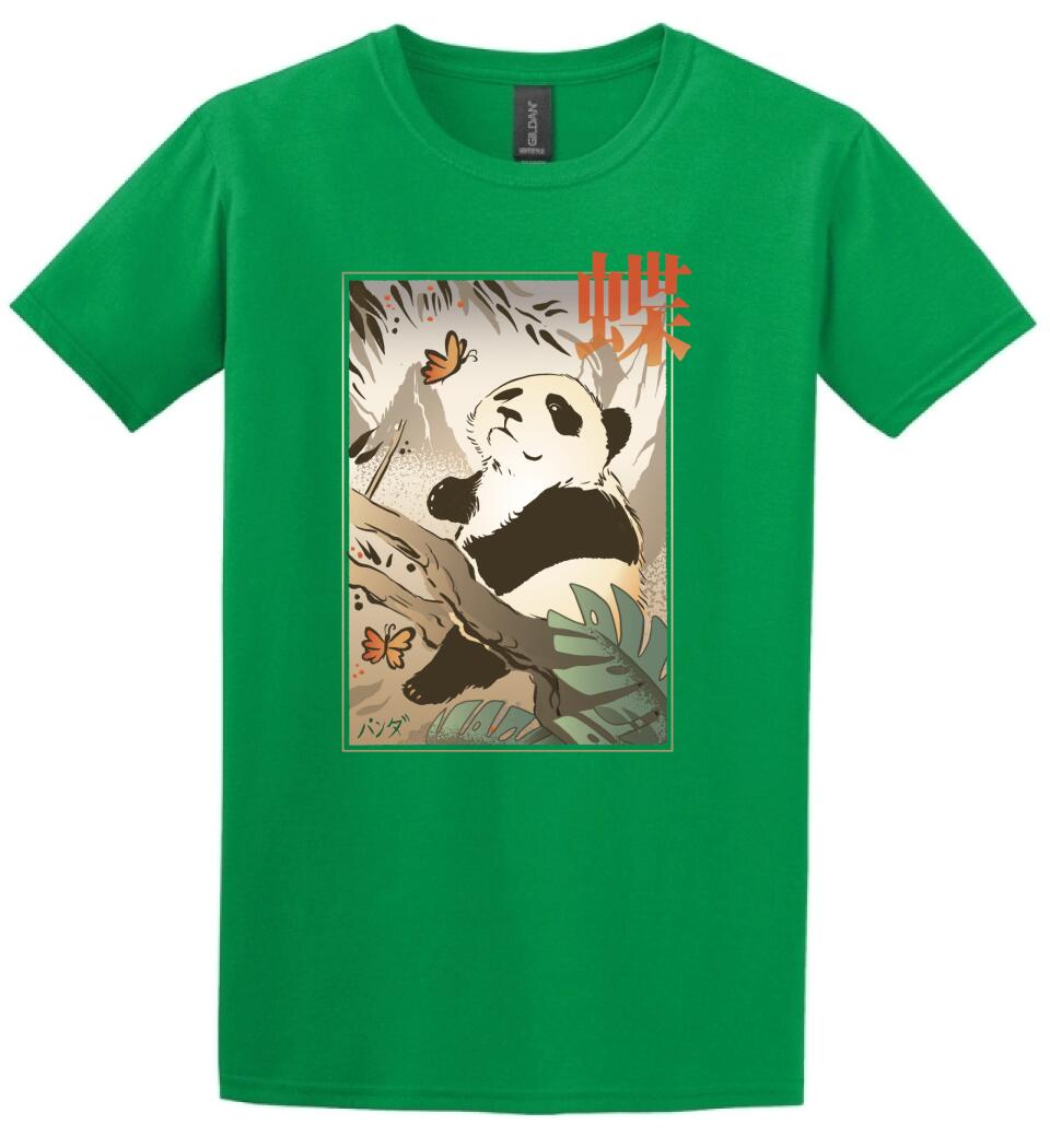 Panda Butterfly Japanese Póló