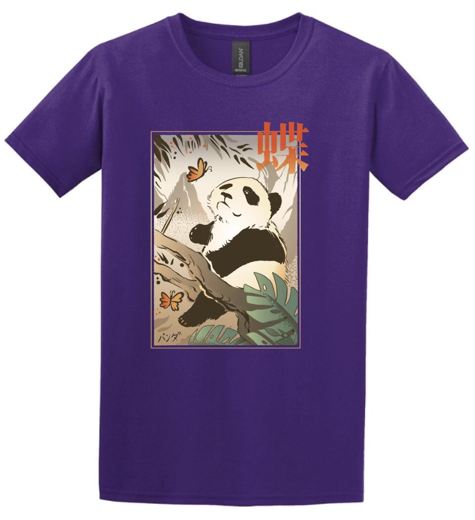 Panda Butterfly Japanese Póló