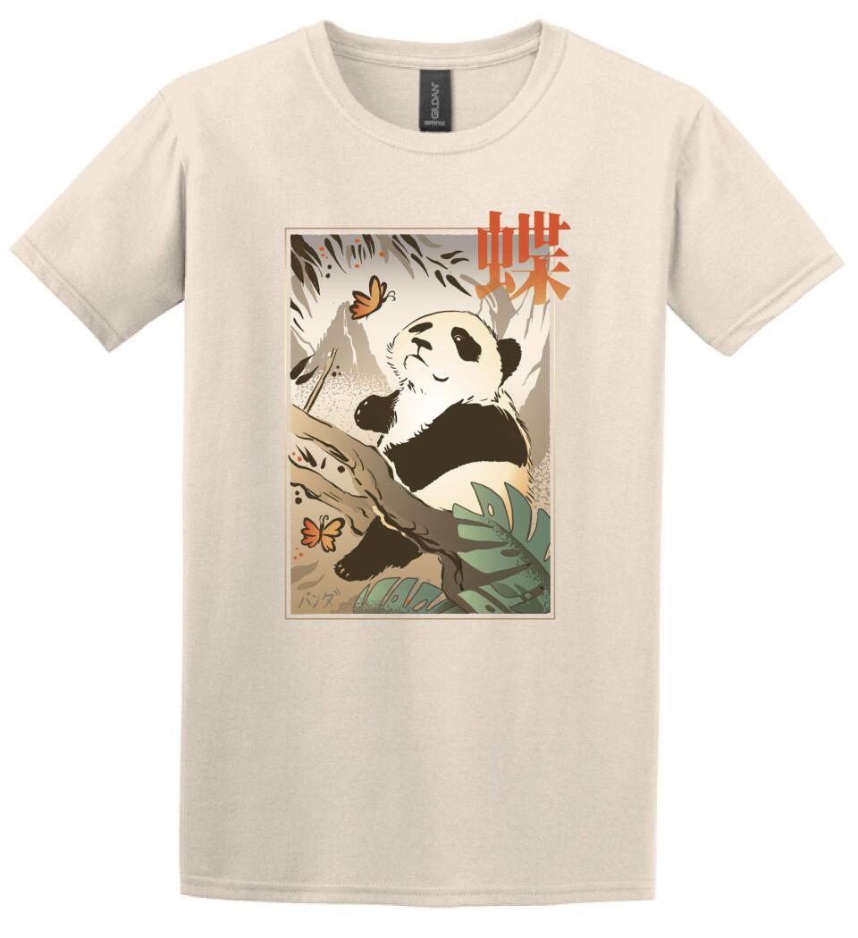 Panda Butterfly Japanese Póló