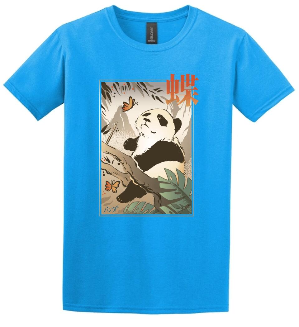 Panda Butterfly Japanese Póló