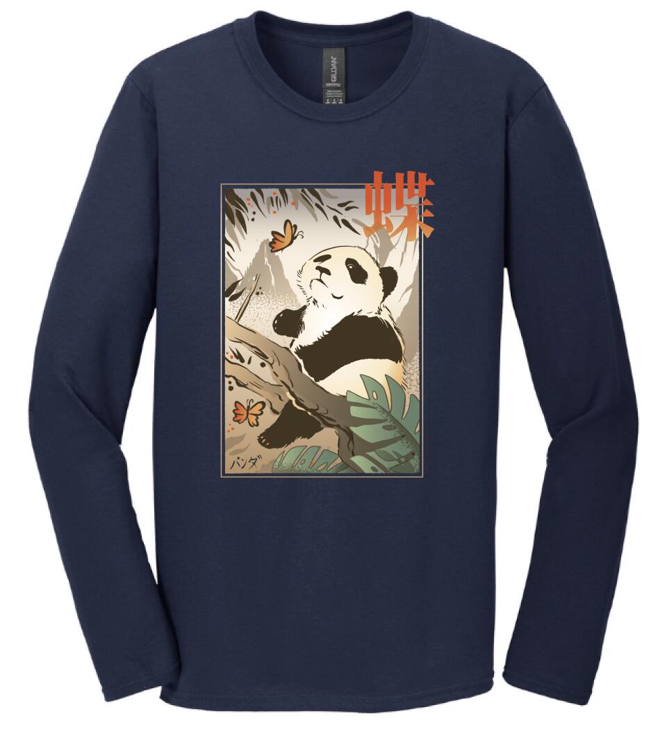 Panda Butterfly Japanese Póló