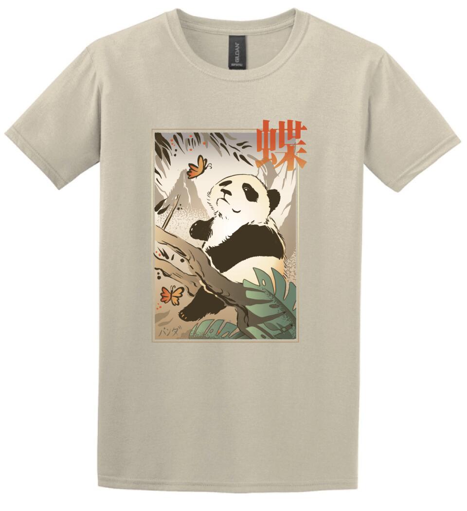 Panda Butterfly Japanese Póló