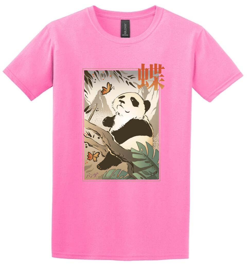 Panda Butterfly Japanese Póló