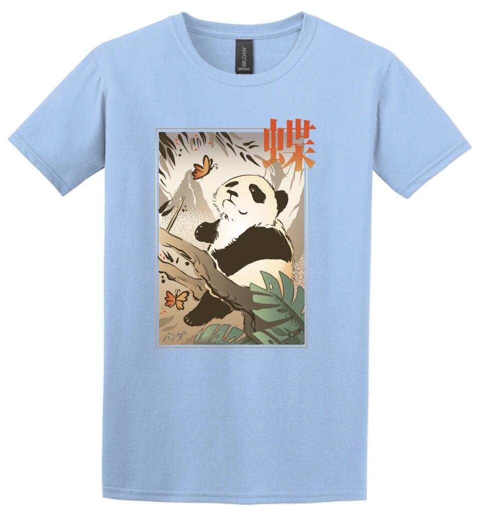 Panda Butterfly Japanese Póló