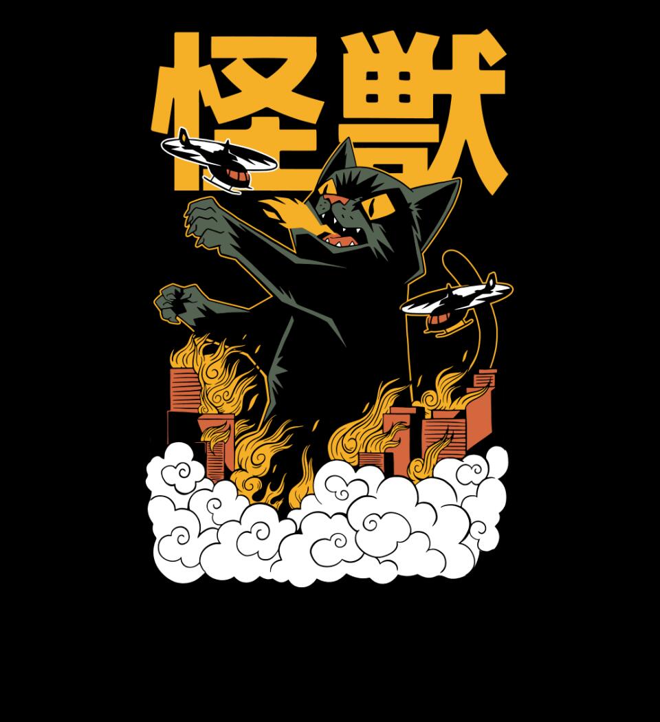 kaiju-cat Póló