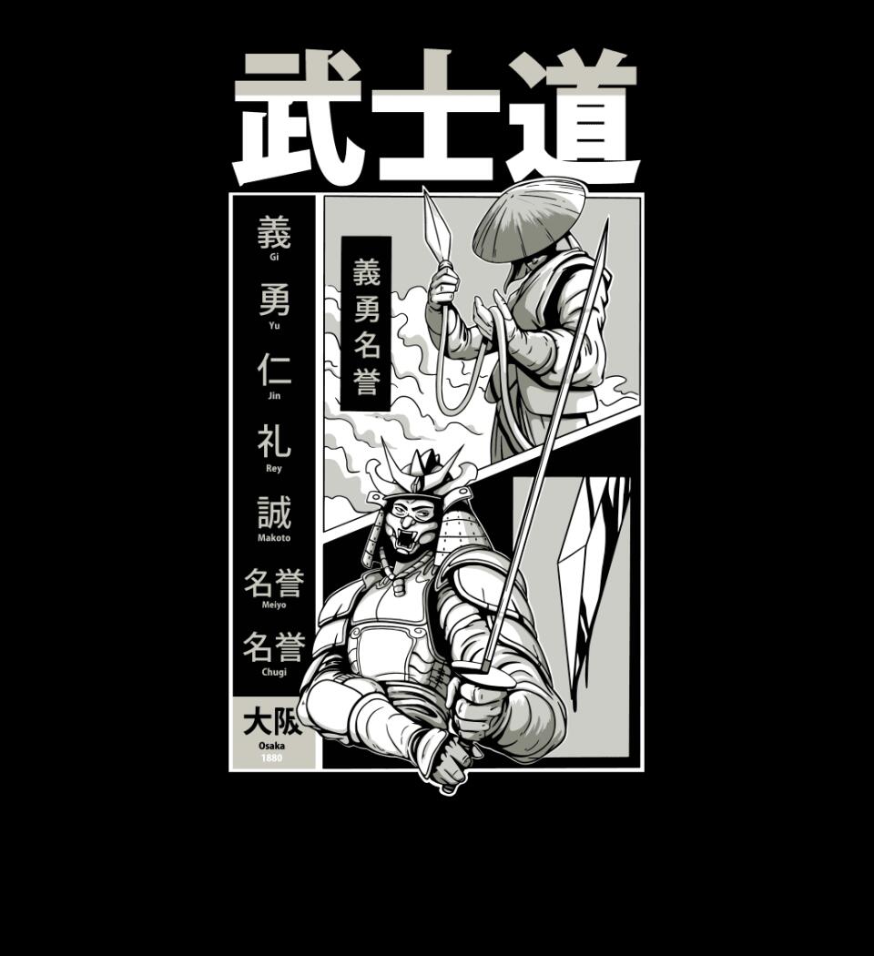 Samurai_Bushido 2 Póló