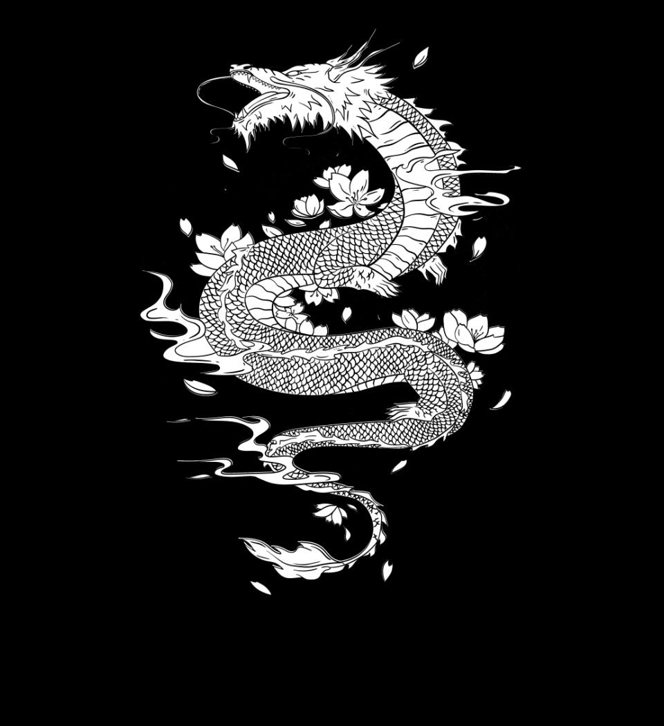 JapaneseTattooDragon Póló